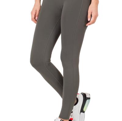 High Waisted Seamless Leggings - Dull Green – Shape N Color